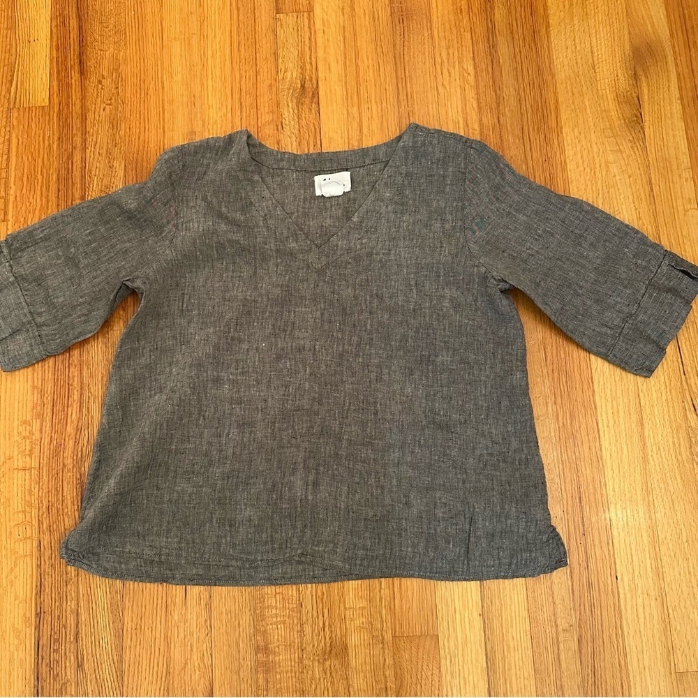 Andrea Jovine Linen Blouse Size L (A3)